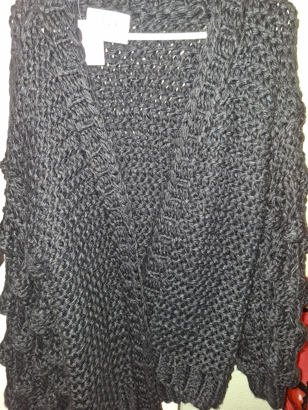 Chick WishChunky Knit Women's Cardigan Sweater - Black